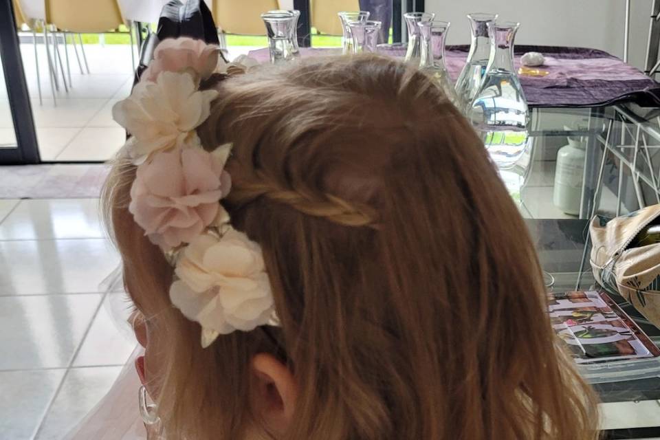 Coiffure demoiselle d'honneur