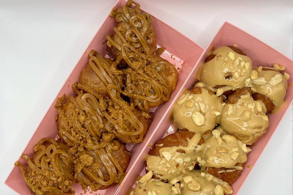 Beignets avec différent parfum