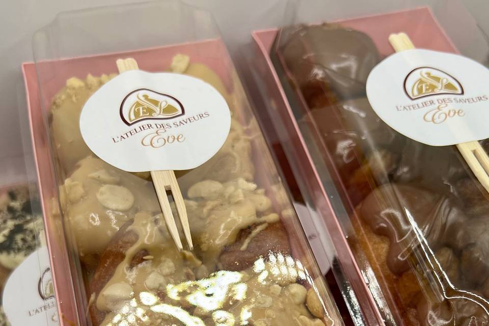 Beignets avec différent parfum