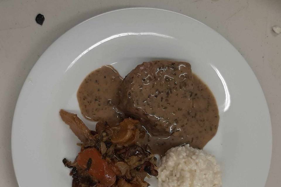 Veau vieux lég. risotto