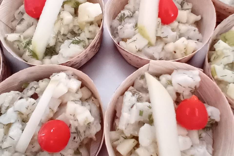 Tartare de poisson aix pommes