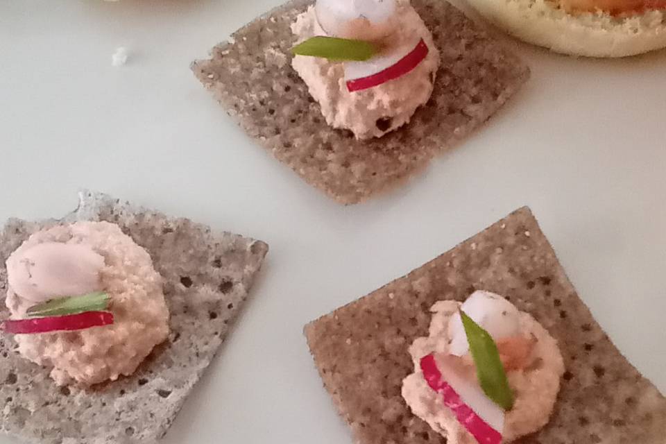 Chips de sarrasin ,Rillettes s