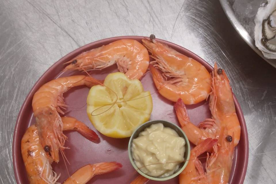 Fruits de mer dressé