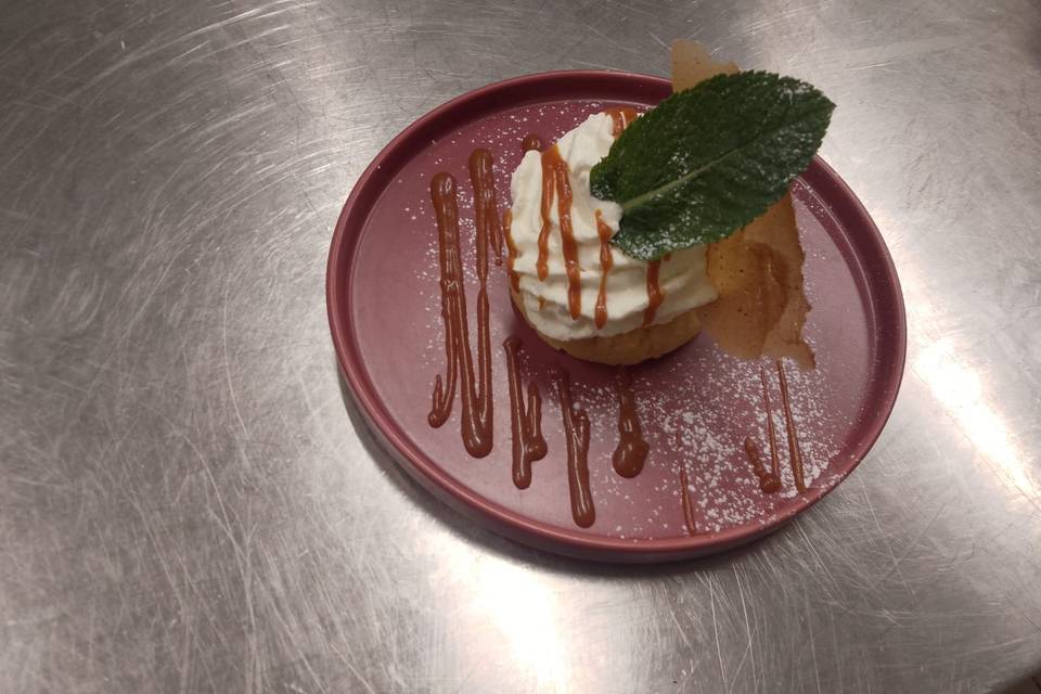 Dessert dressé