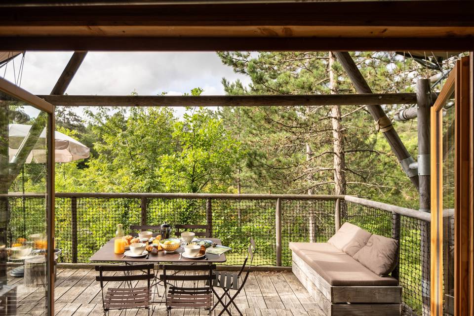 Cahutte terrasse