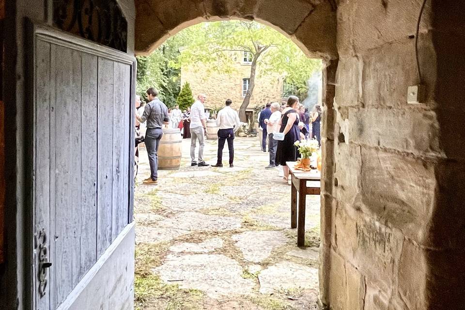 Vue du caveau à bière