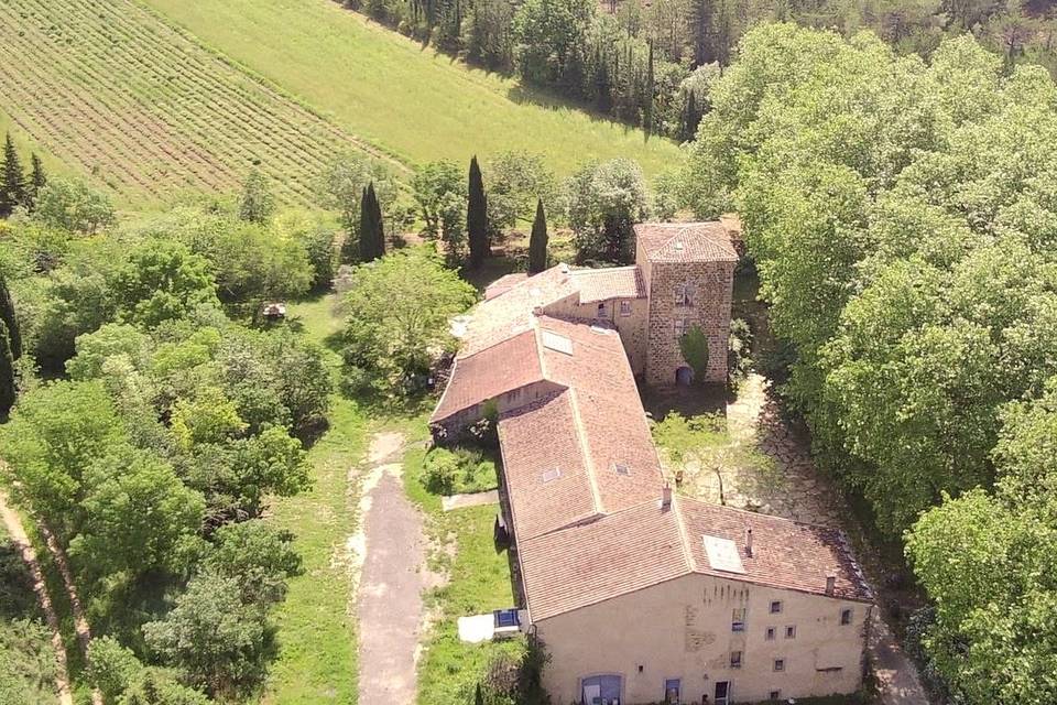 Notre Bâtisse vue de haut