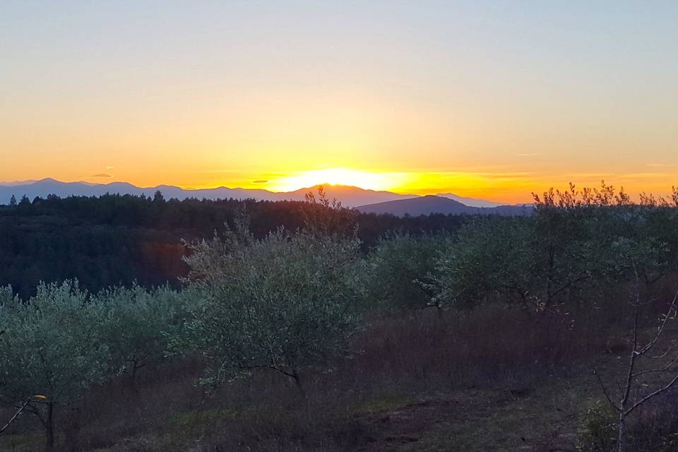 Coucher du soleil sur Castillo