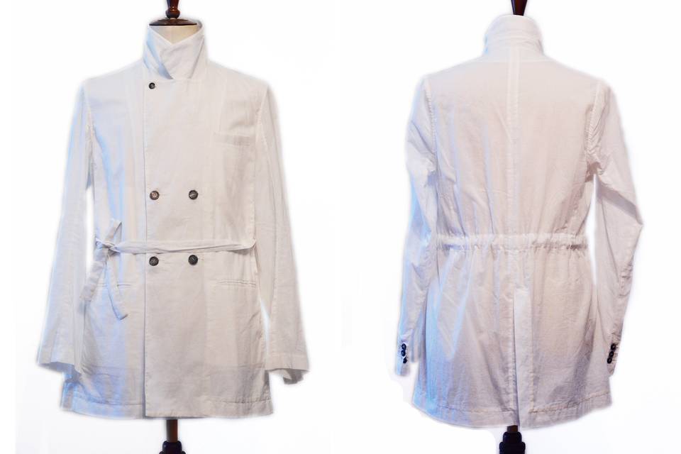 Veste longue en coton