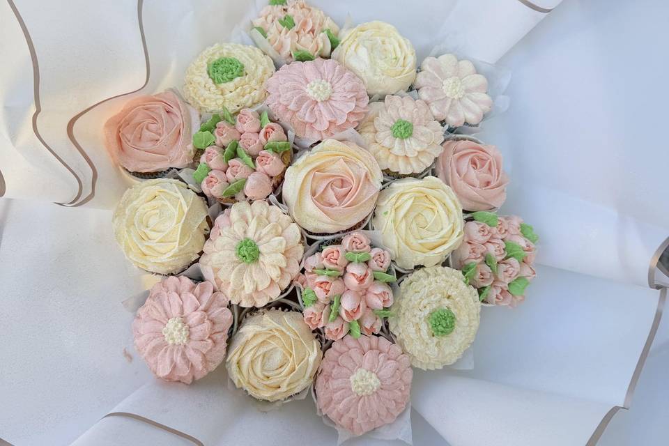Bouquet cupcake
