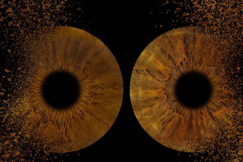 Effet côté 2 iris