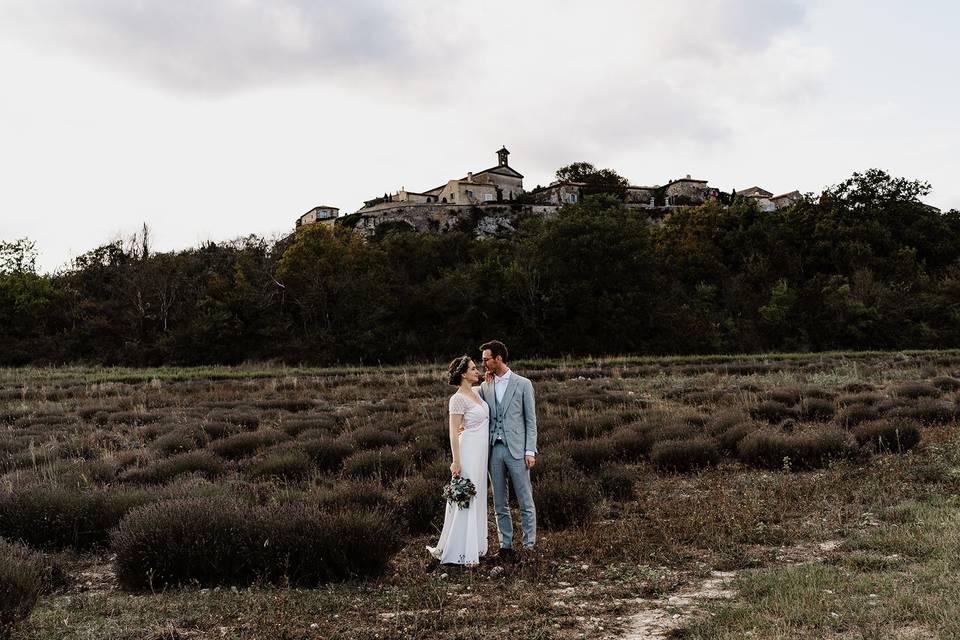 Mariage dans le Gard, Lussan