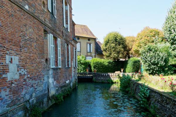 Le bief vue du jardin nord