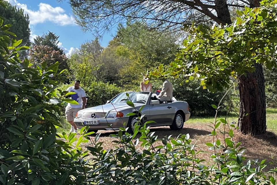 Mariage cabriolet mercedes