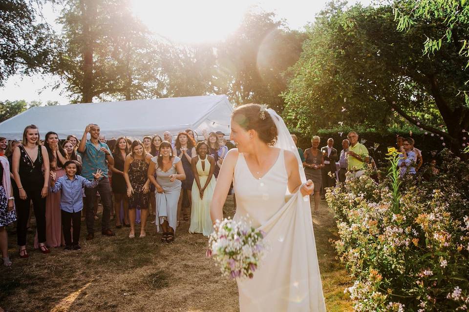 Le lancer du bouquet