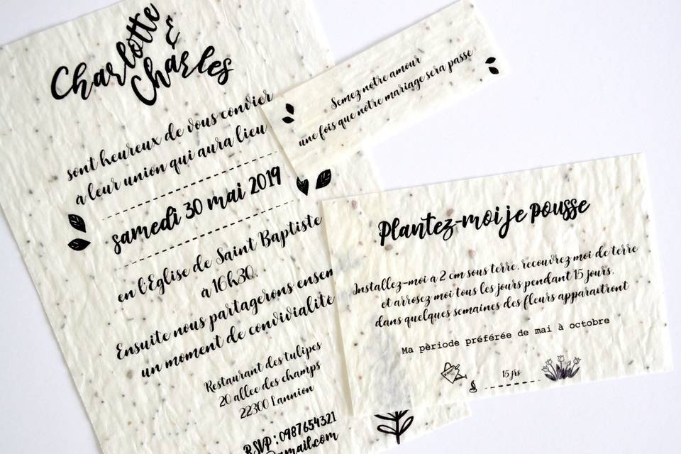 Magnet remerciements mariage