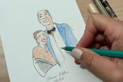 Portrait aquarelle