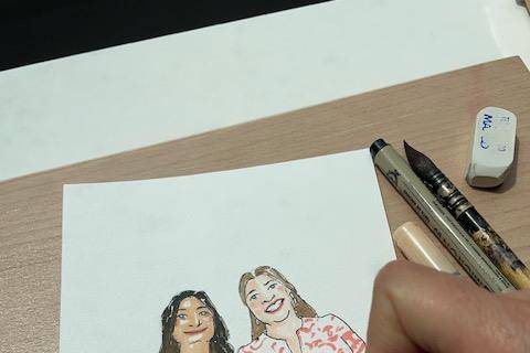 Portrait aquarelle