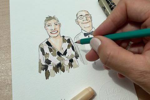 Portrait aquarelle