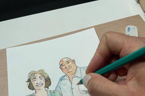 Portrait aquarelle
