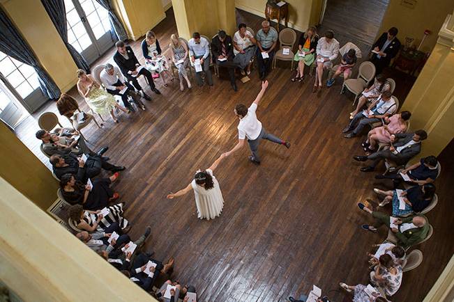 Mariage dans l'atrium