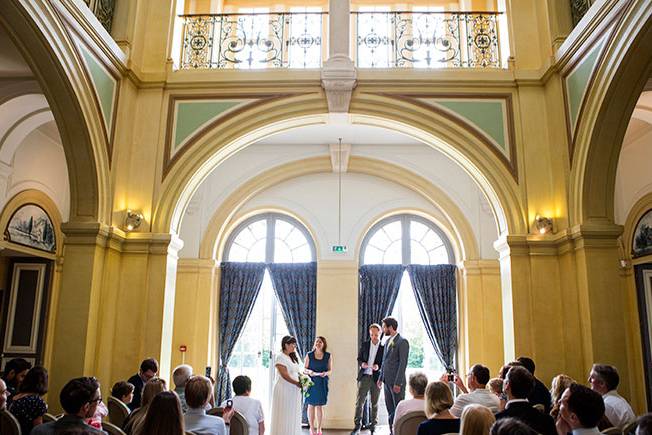 Mariage dans l'atrium