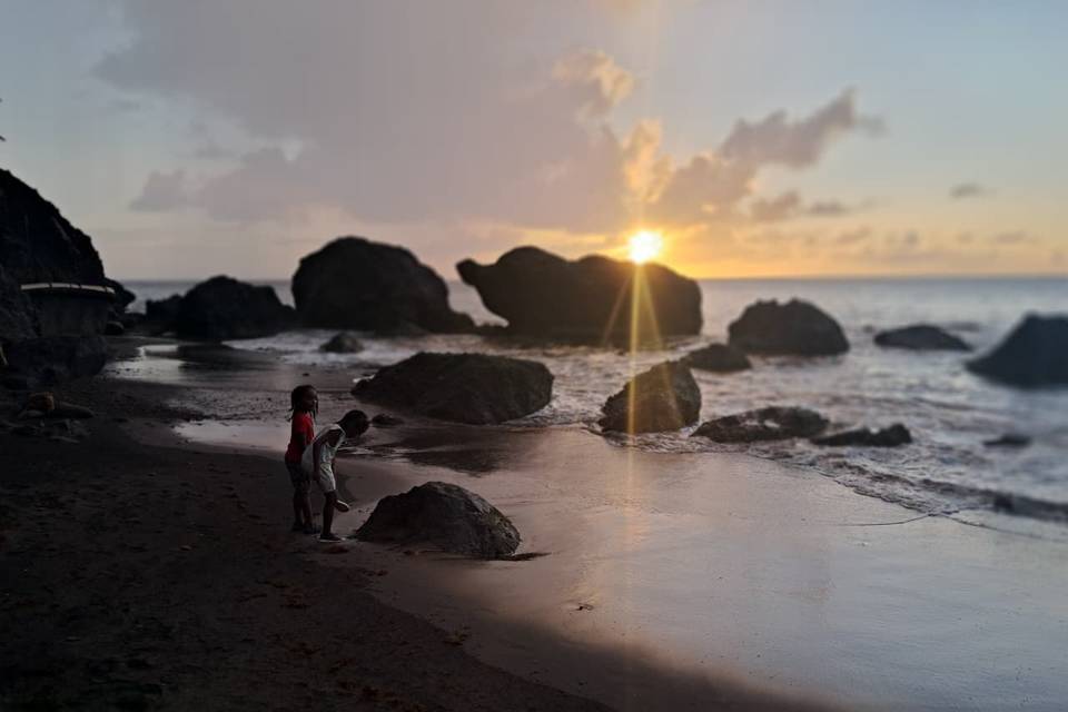 Excursion - coucher de sole
