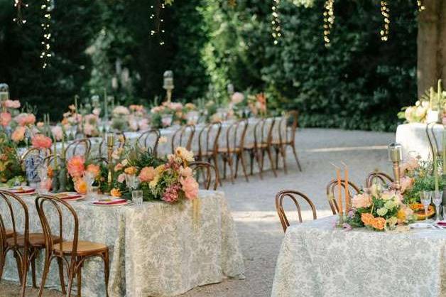 Réception mariage extérieur