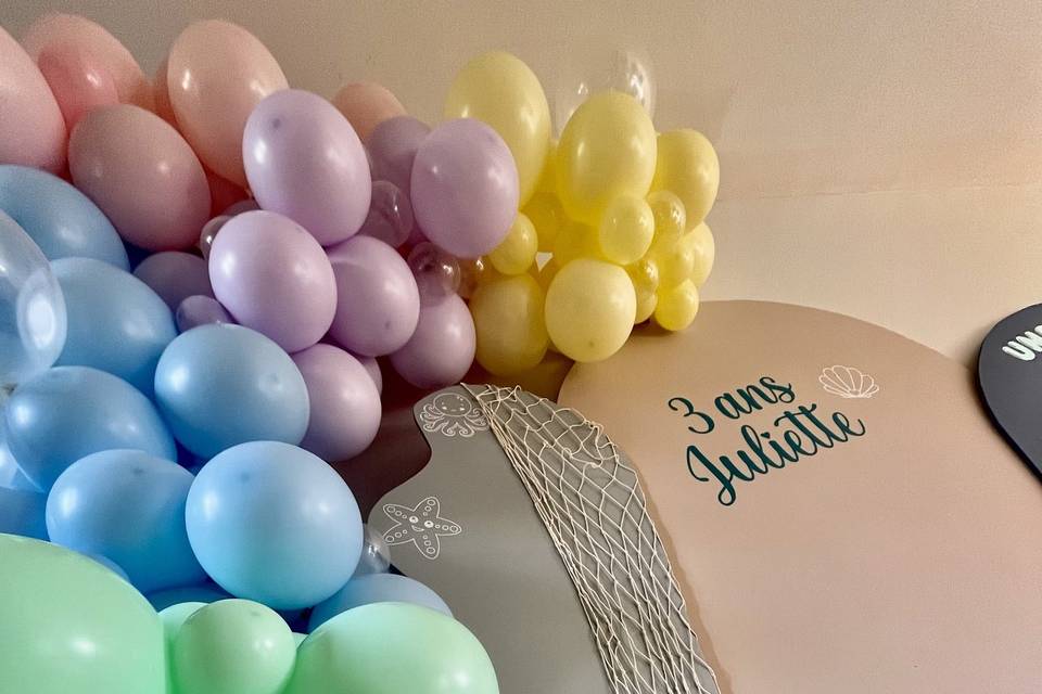 Arche destructurée de ballons