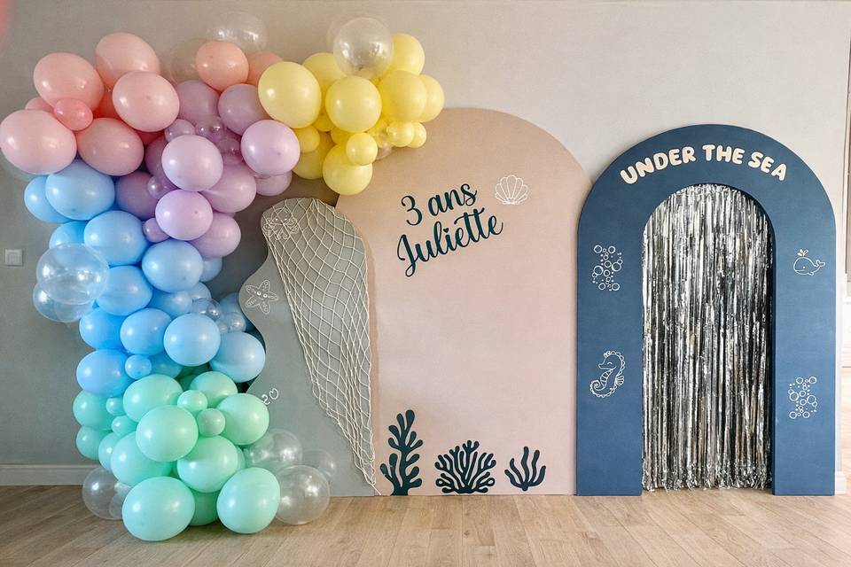 Arche destructurée de ballons