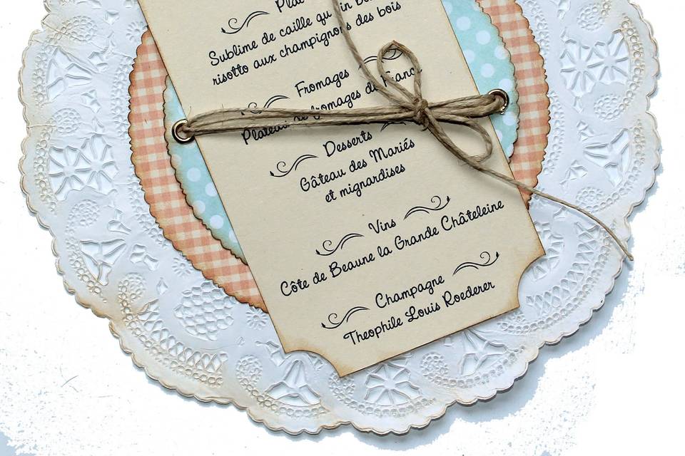 Menu mariage