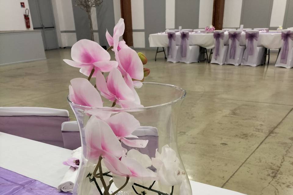 Centre de table orchidées
