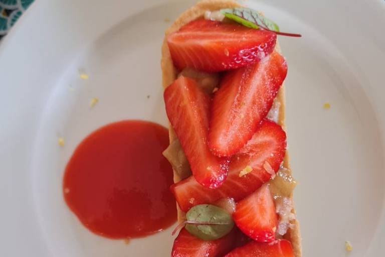 Tartelette fraise Rhubarbe