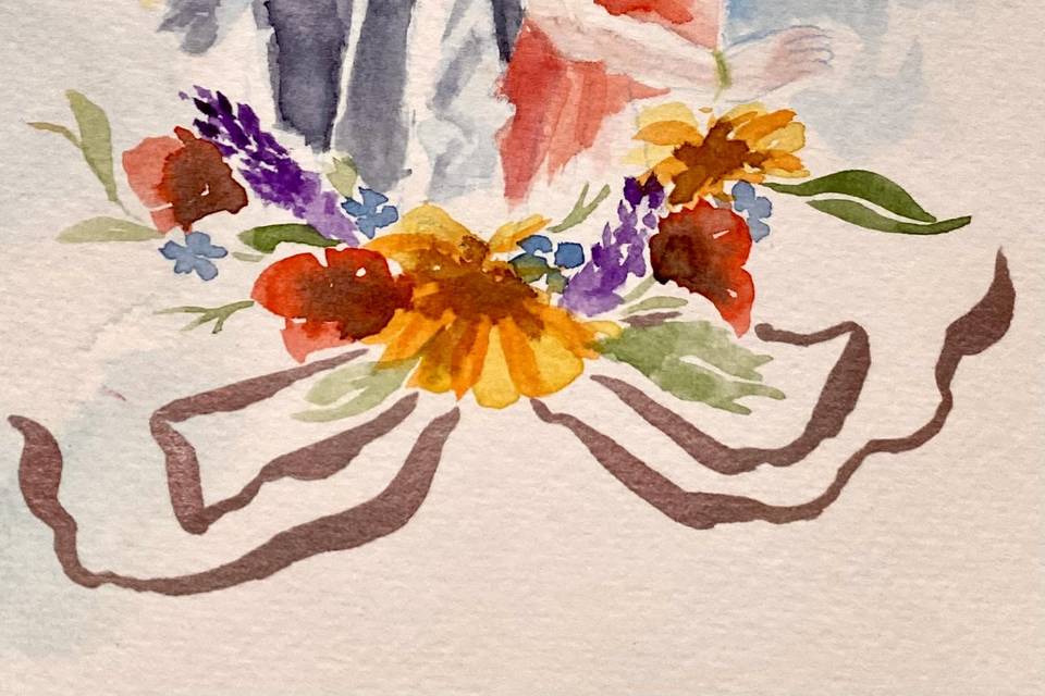 Portrait invité aquarelle