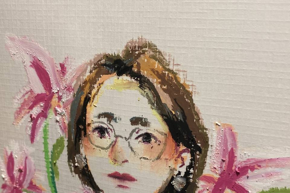 Portrait pastel gras