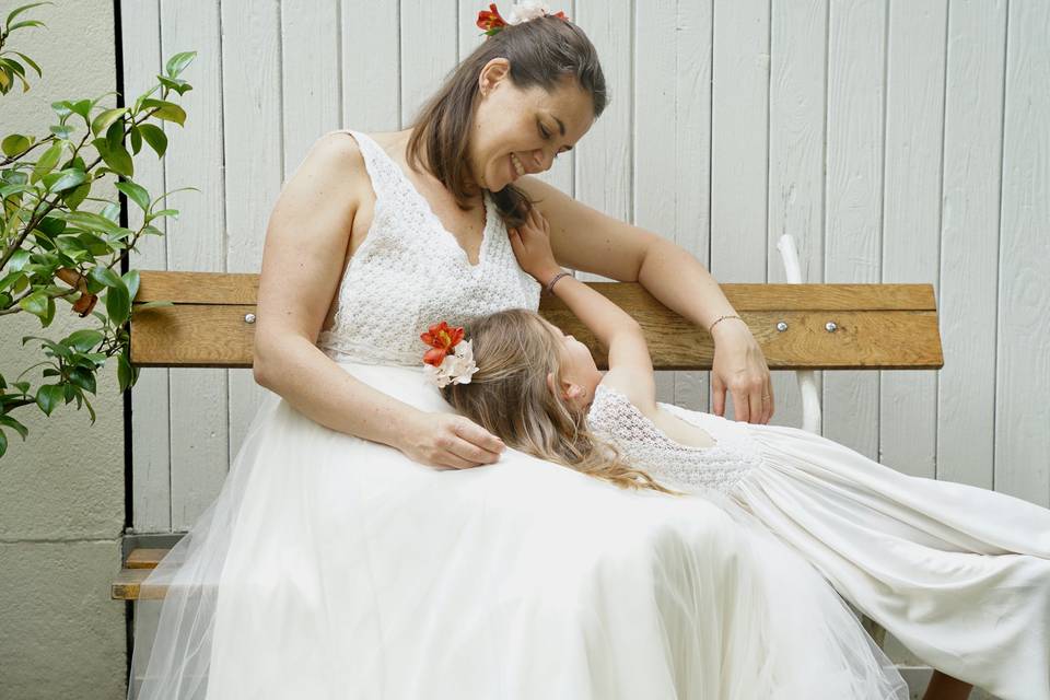 Robe de mariée mère fille