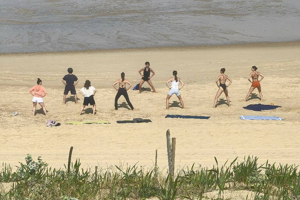 Cours sur la plage