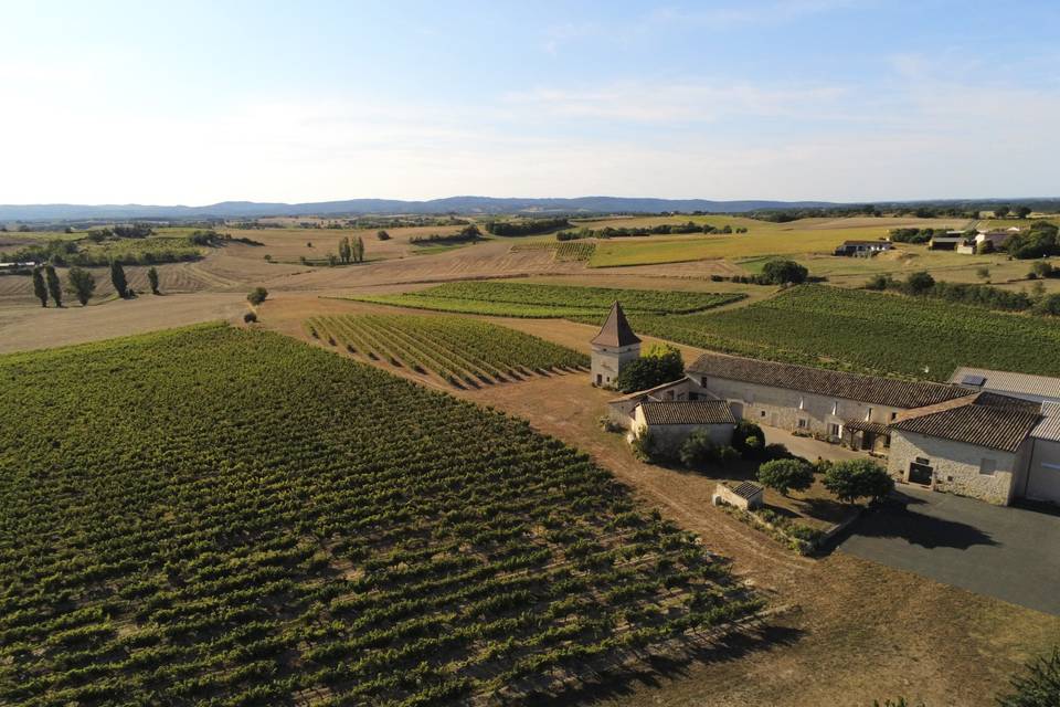 Le domaine vu du ciel