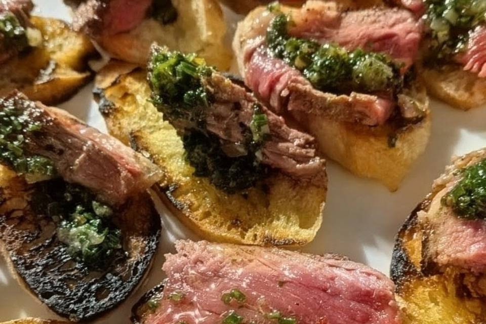 Pièces cocktail au brasero