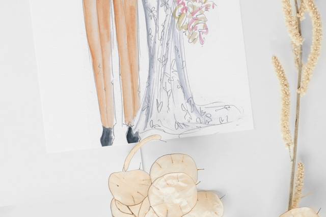 Illustrations des mariés