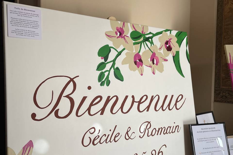 Toile de bienvenue