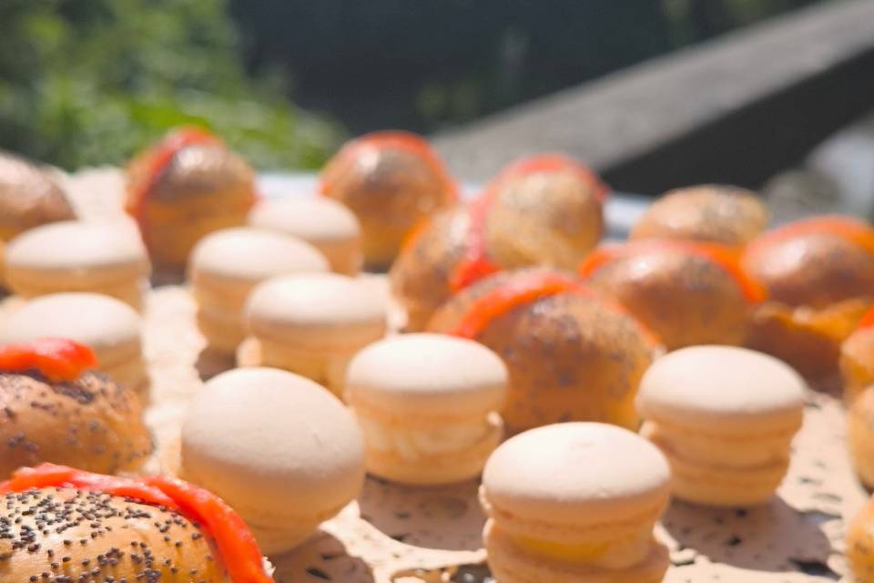 Tapas , et macarons chèvre