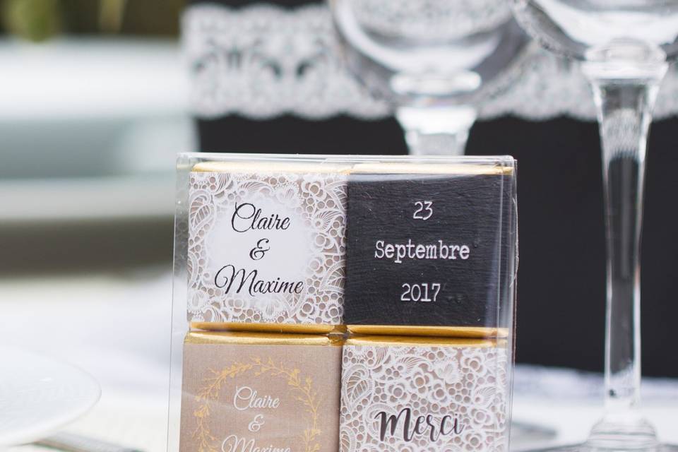 Chocolat personnalisé, Anniversaire-Mariage