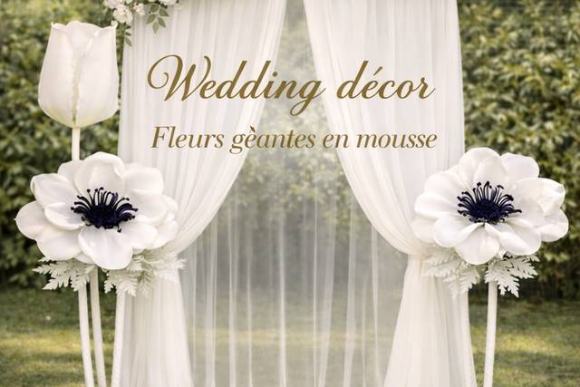 Fleurs géantes en mousse