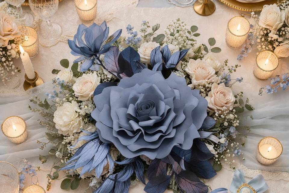Rose géante papier brigerton