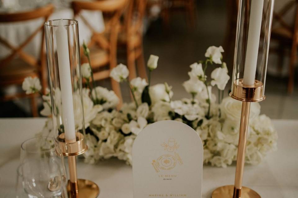 Bougeoirs dorés