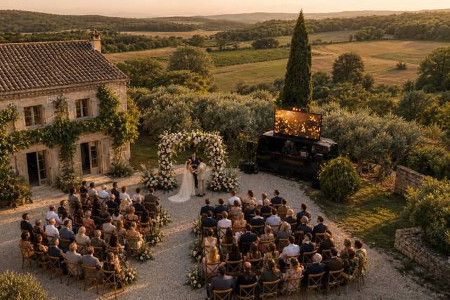 Vu de Drone Mariage