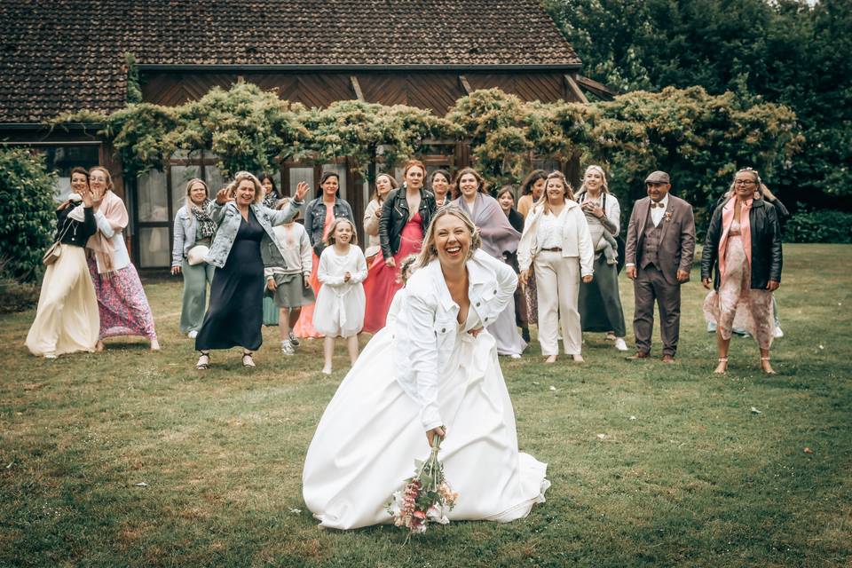 Le lancer de bouquet