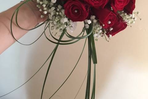 Bouquet de mariée Roses rouges