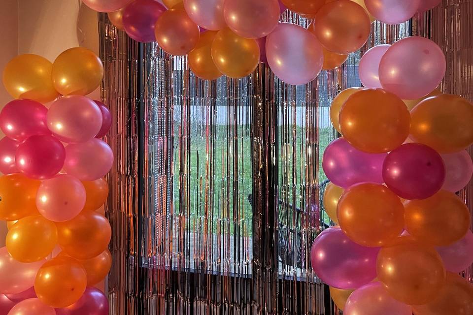 Arche rose et orange